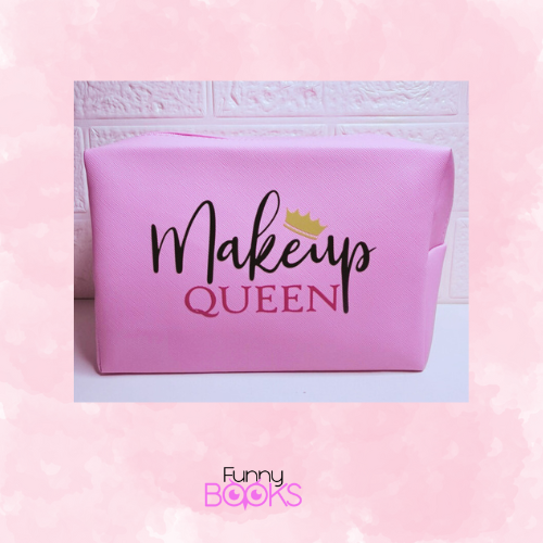 Neceser grande rosa con frase