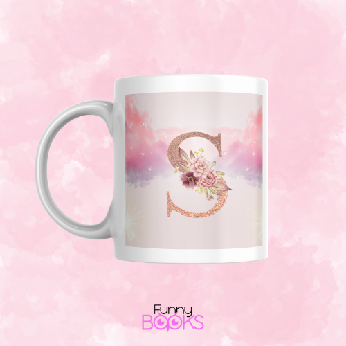 Taza inicial flores
