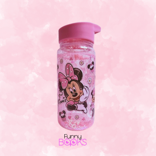 Vaso rosa Minnie purpurina