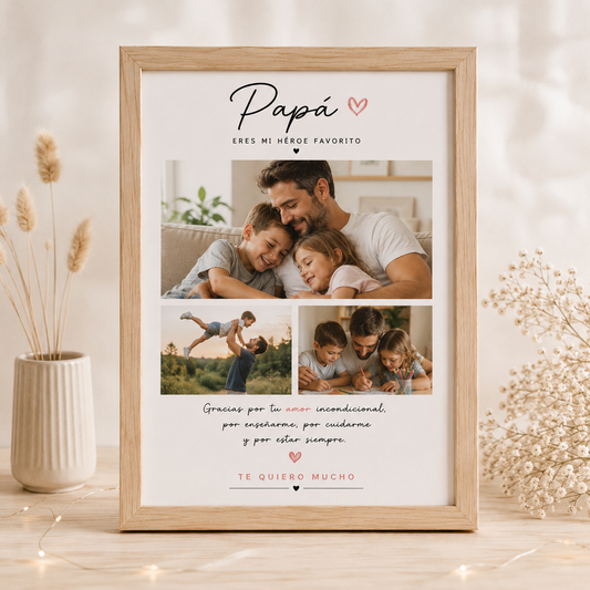 Marco de fotos personalizado Día del Padre