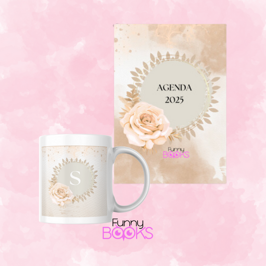 Combo agenda y taza personalizada