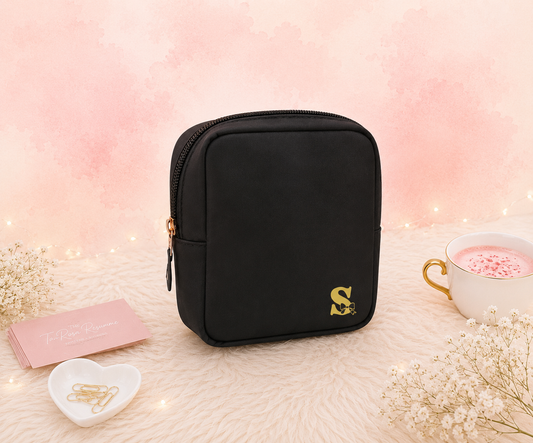 Neceser pequeño negro personalizado